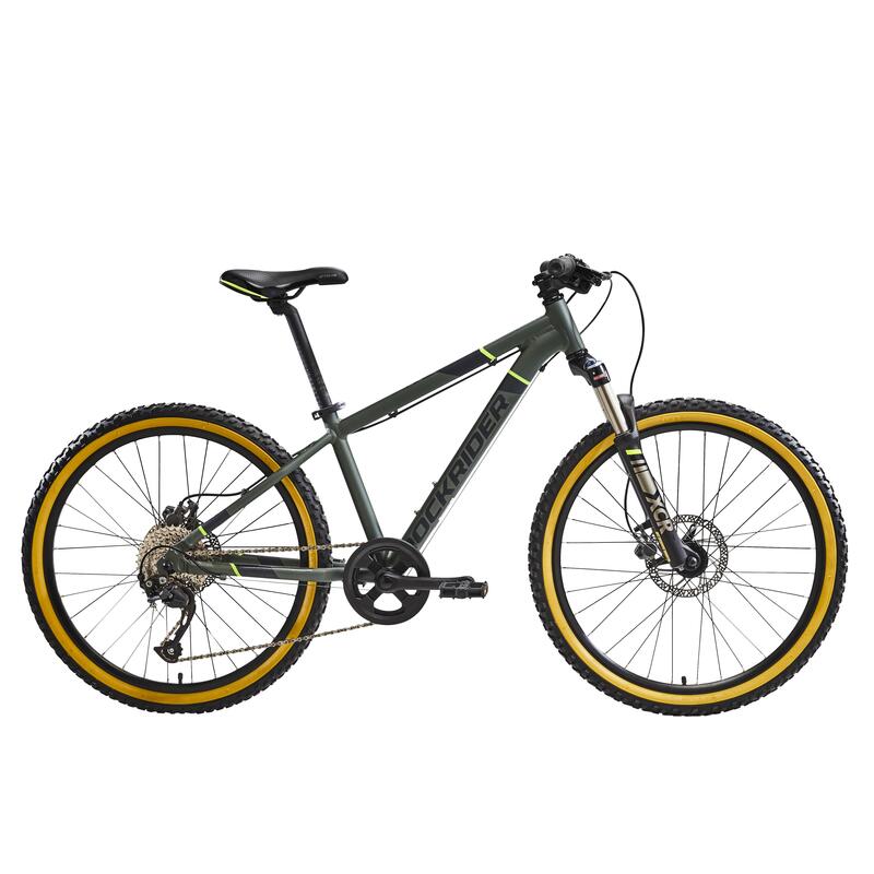 Bicicleta 24 Pulgadas Montaña para Hombre Mujer Niña Niño, Adulto Bicicleta  BTT con Neumático Gordo, Hard Tail Bicicleta Enduro de Acero Carbono