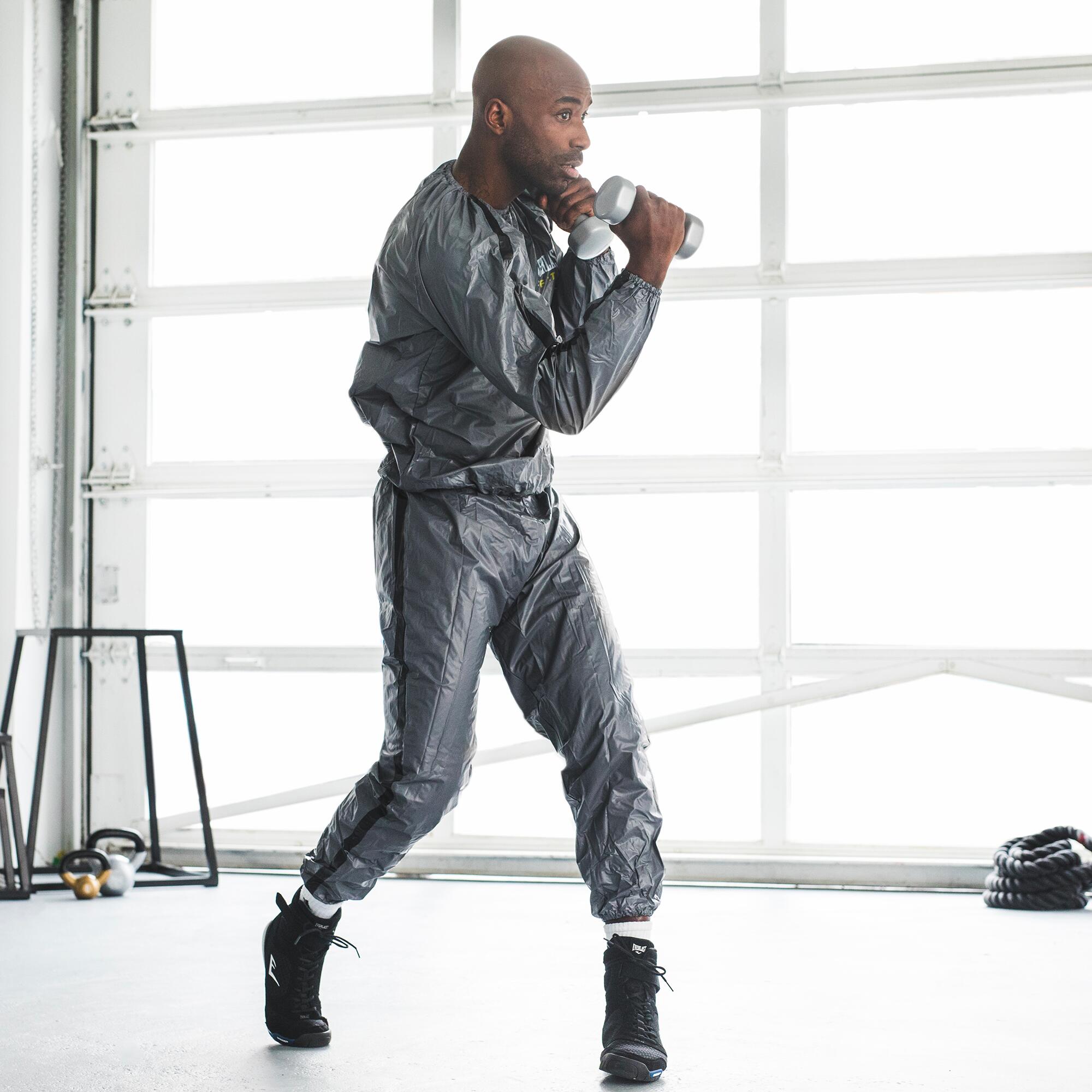 Tuta da sudorazione EVERLAST grigio-nero EVERLAST | DECATHLON