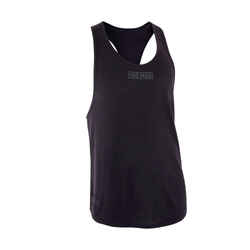 Men's Breathable Performance Weight Training Stringer Tank Top - Black