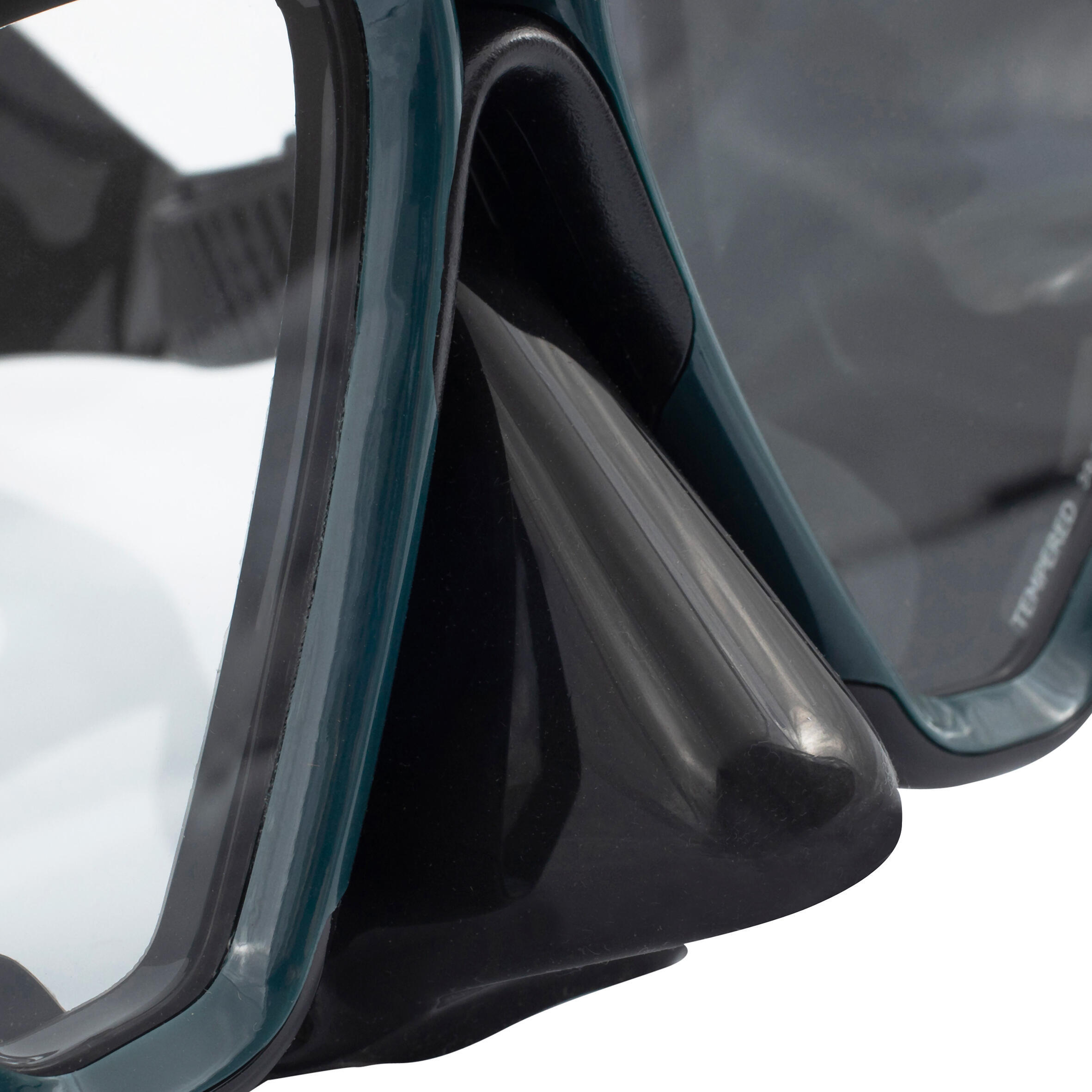 Gafas Buceo SCD 500 Bi-cristal Facial Opaco Negro/Gris 7/12