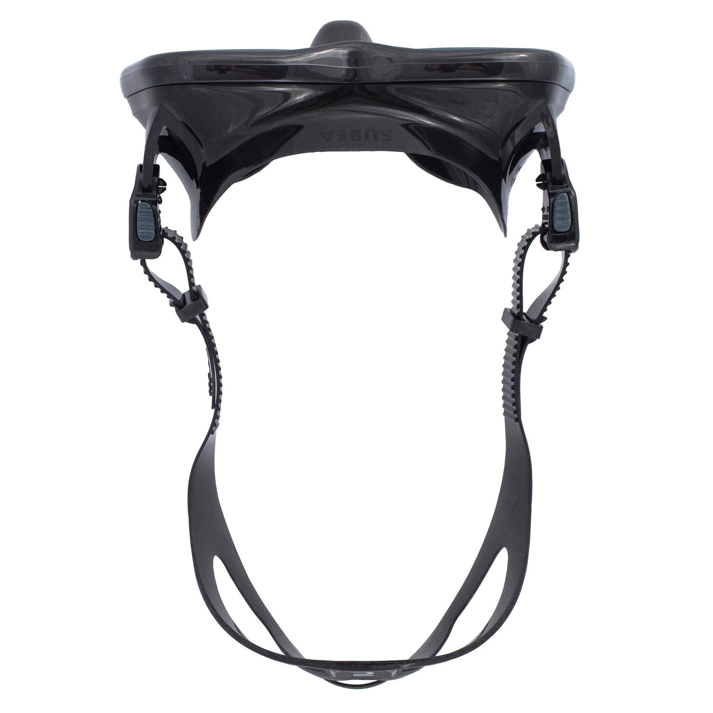 Adult Mask Scuba Diving 500 Black Grey -  4