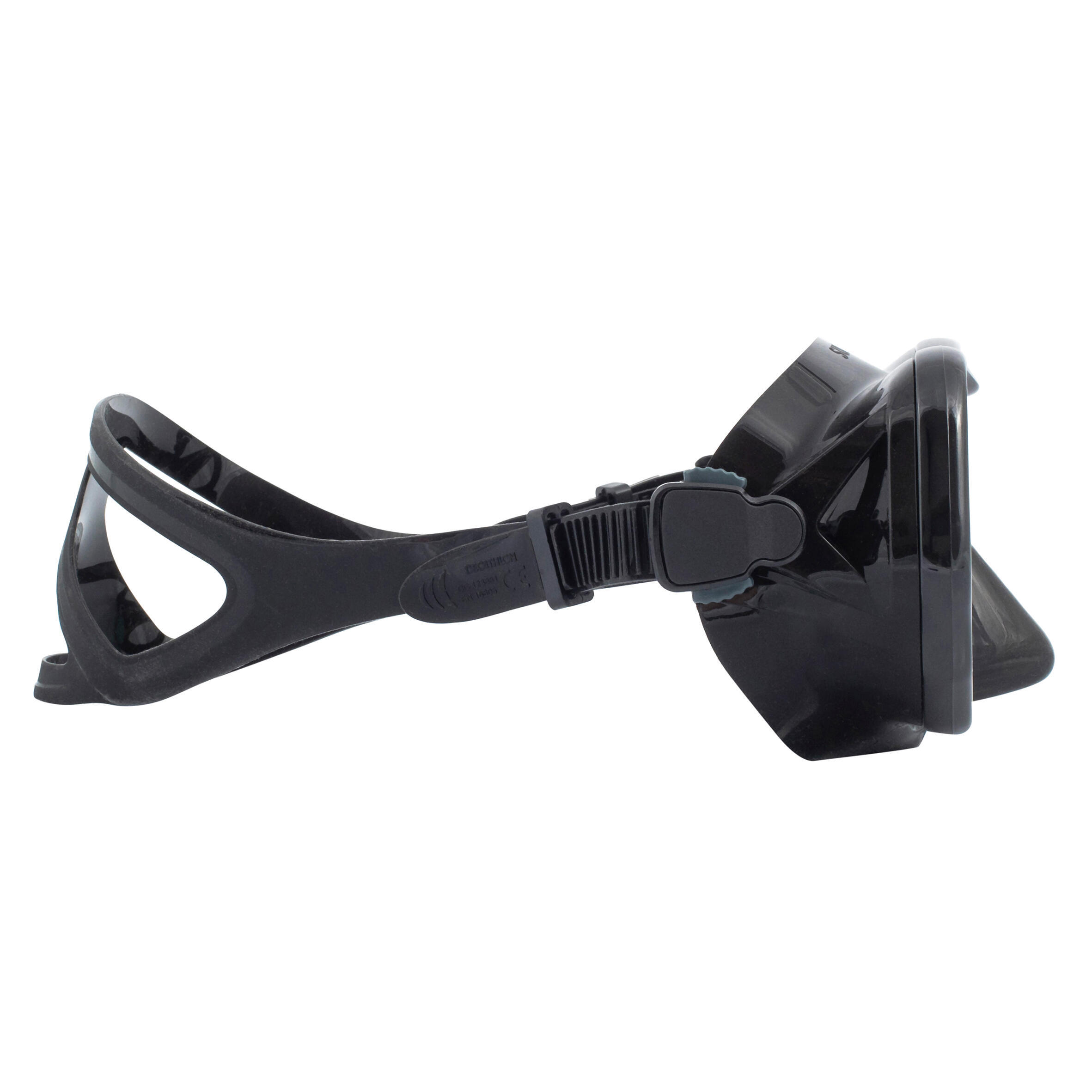 Gafas Buceo SCD 500 Bi-cristal Facial Opaco Negro/Gris 4/12