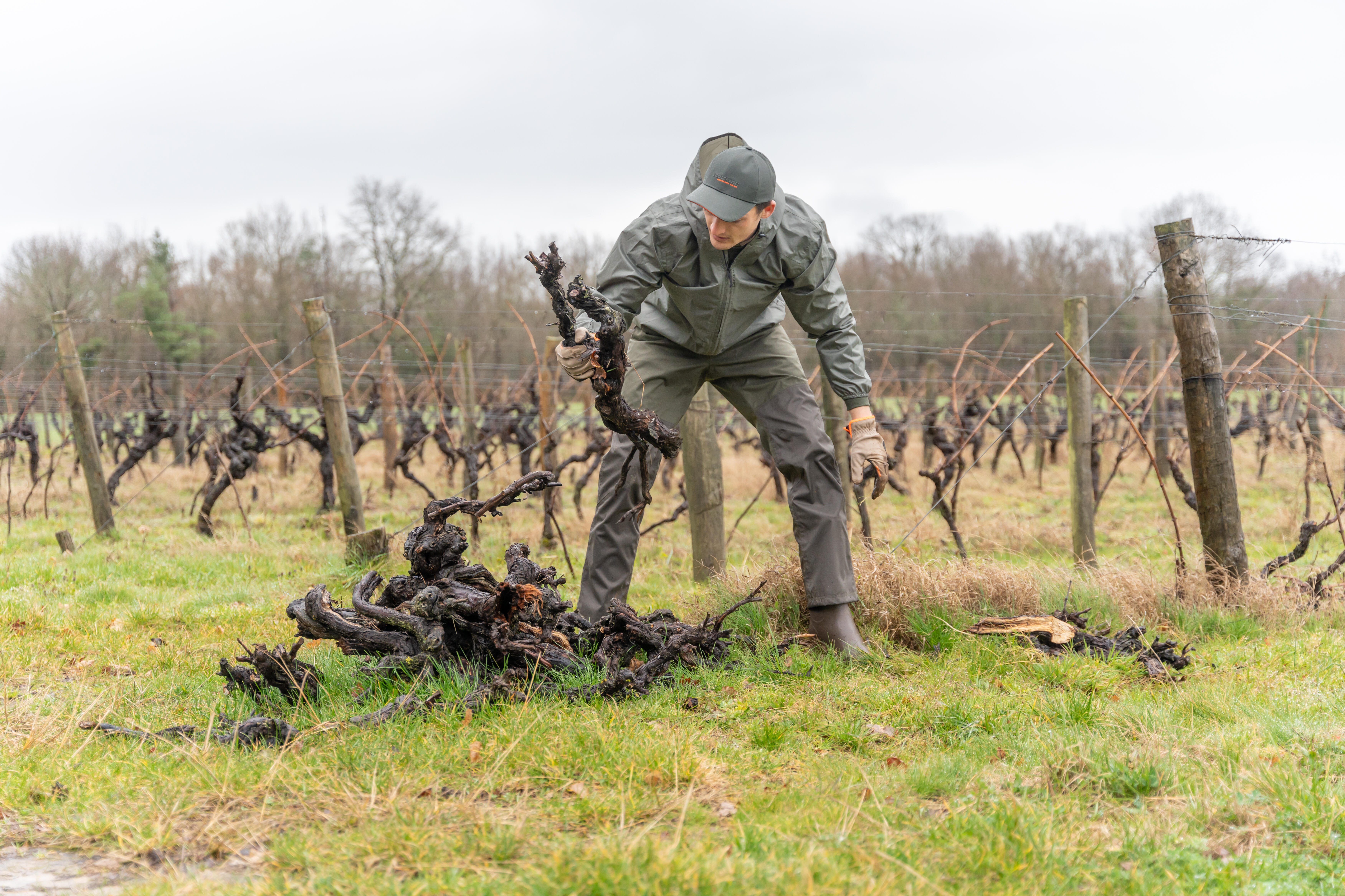 Hunting Lightweight and Waterproof Jacket - 100 Camo Green - SOLOGNAC