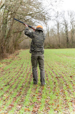 WATERPROOF JACKET 100 LIGHTWEIGHT CAMO GREEN