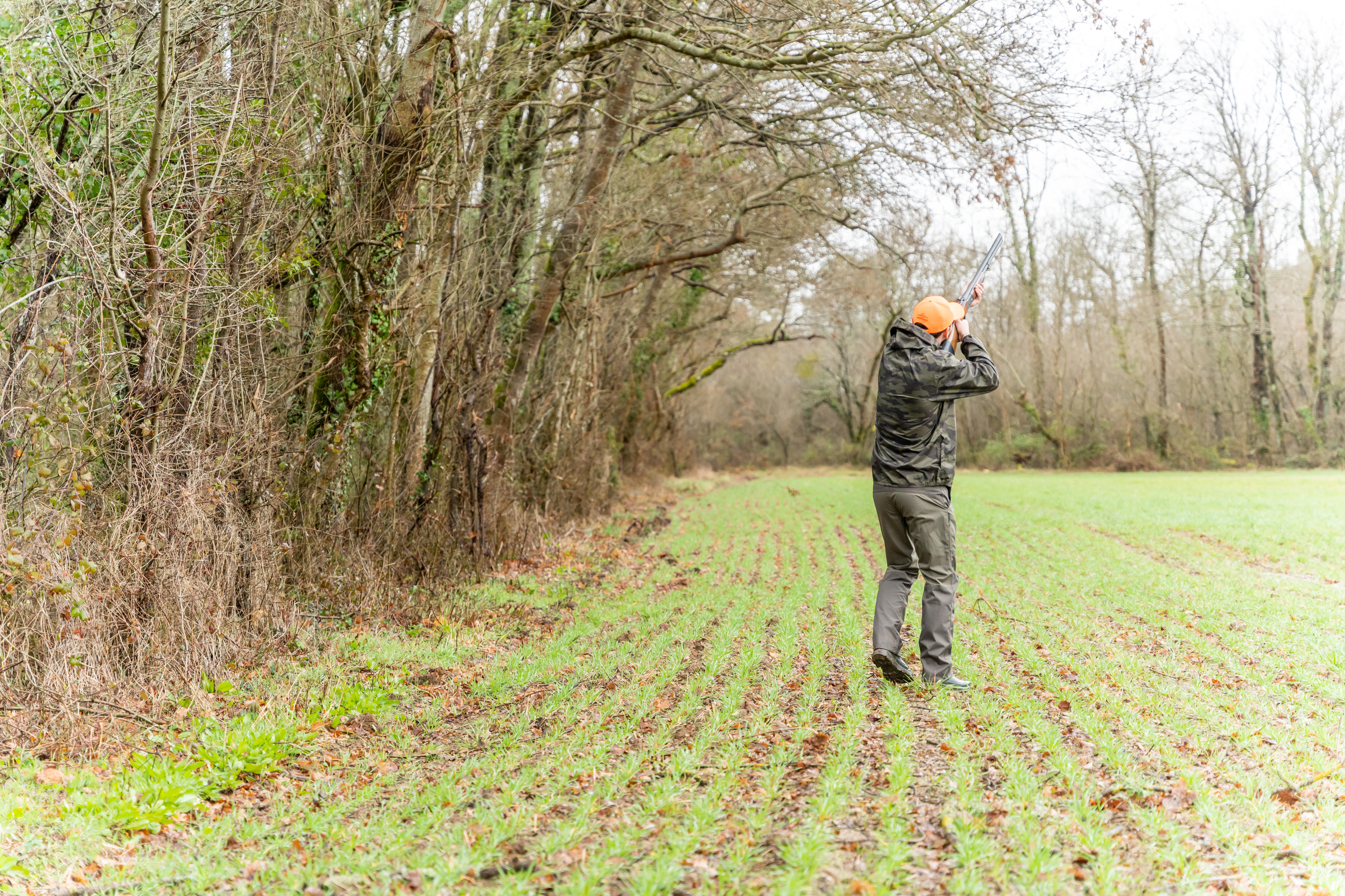 Veste de chasse imperméable légère - 100 camo vert - SOLOGNAC