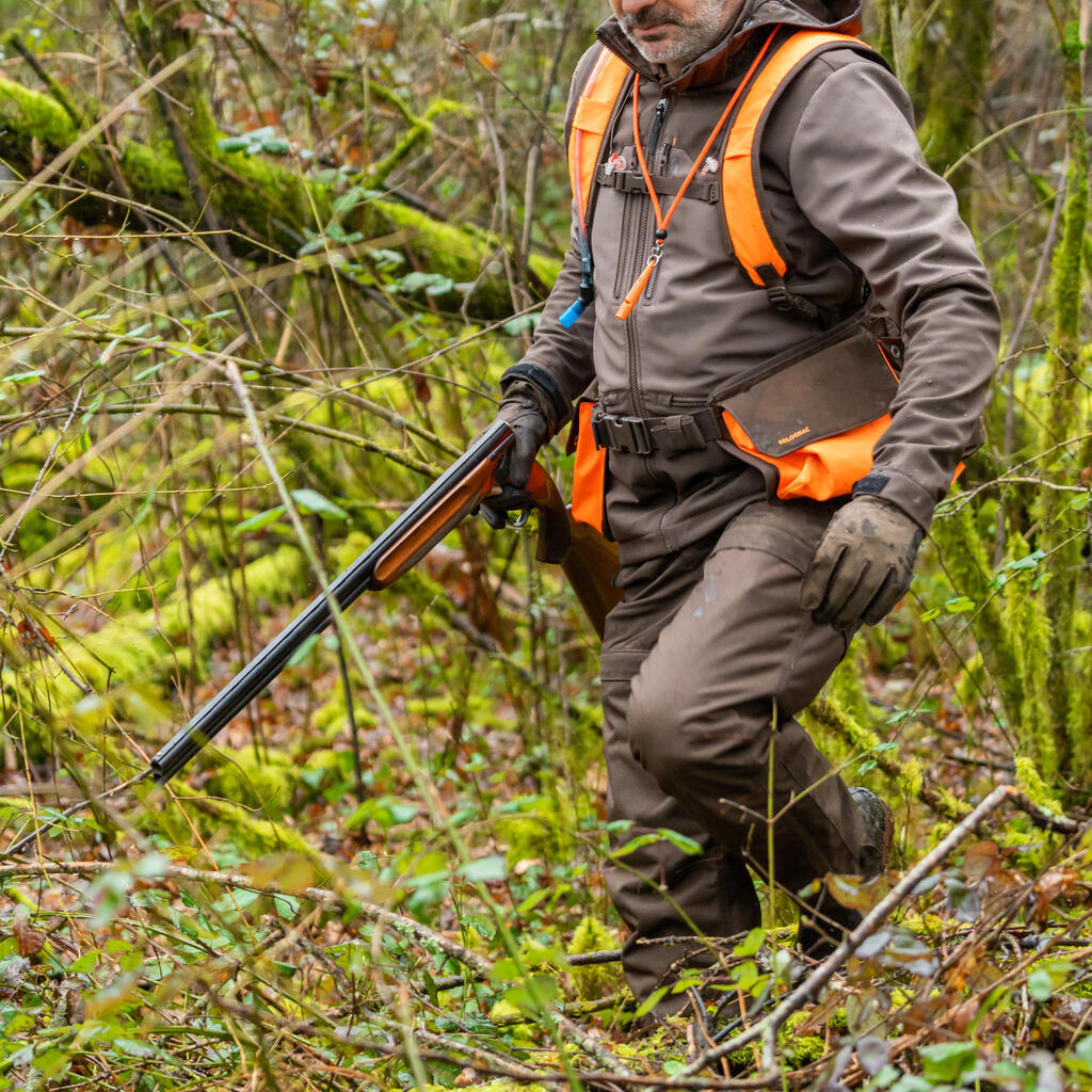 Jagdweste 920 strapazierfähig braun/orange 