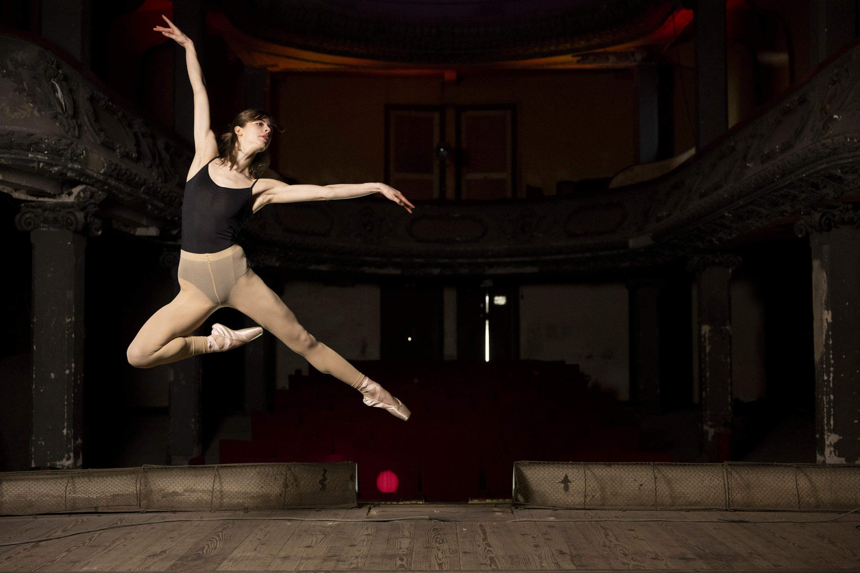 Footless Ballet Tights - Women - Beige - Starever - Decathlon