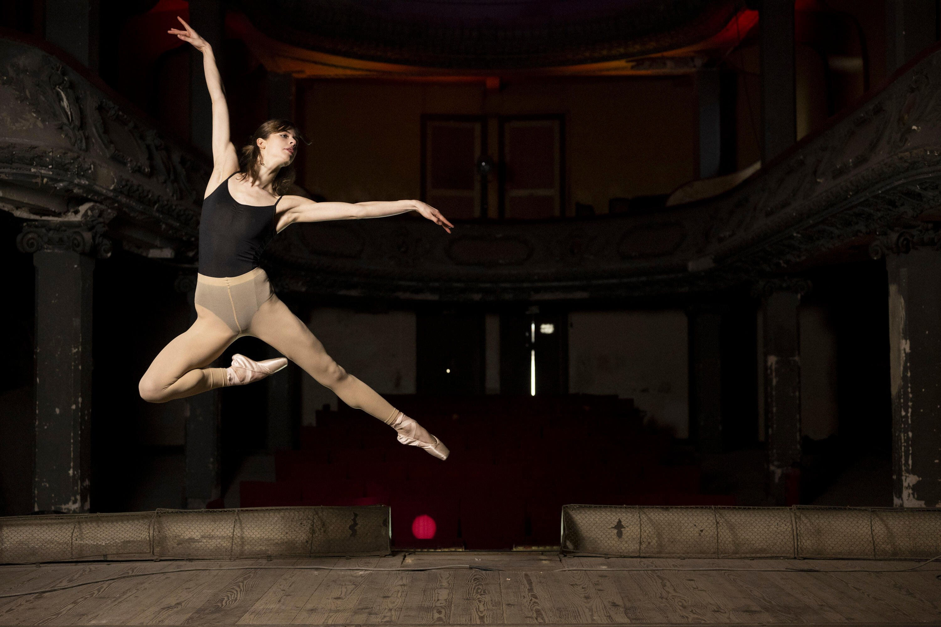 Collants de danse classique sans pieds Femme - Chair 7/7