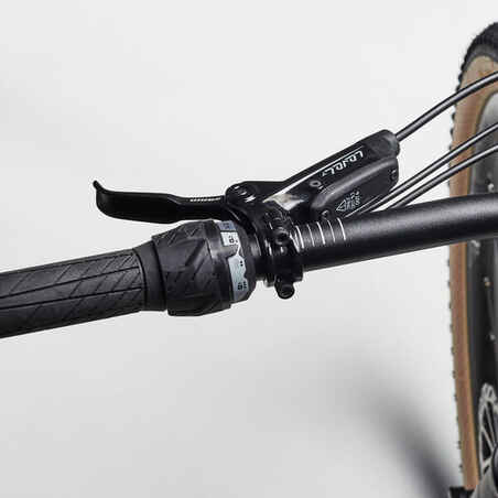 29 col. anglies pluošto kalnų dviratis „XC 500“ su pilna pakaba, pilkas