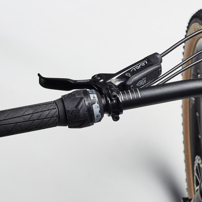 Bicicleta BTT cross country XC 500 S quadro Carbono e alumínio cinzento