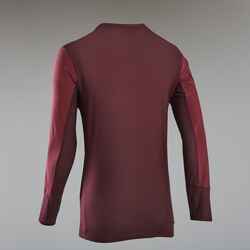 Long-Sleeved Mountain Biking Jersey EXPL 100 - Burgundy