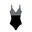 Bañador Mujer natación moldeador negro azul grisáceo