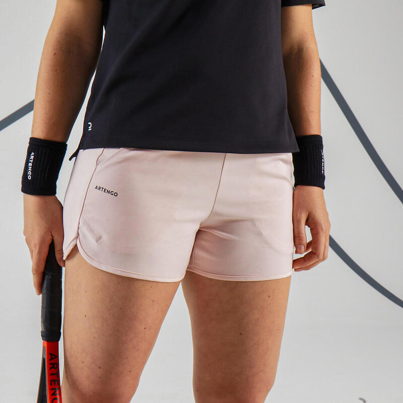 Women's Dry Tennis Short with Pocket Essential - Pink