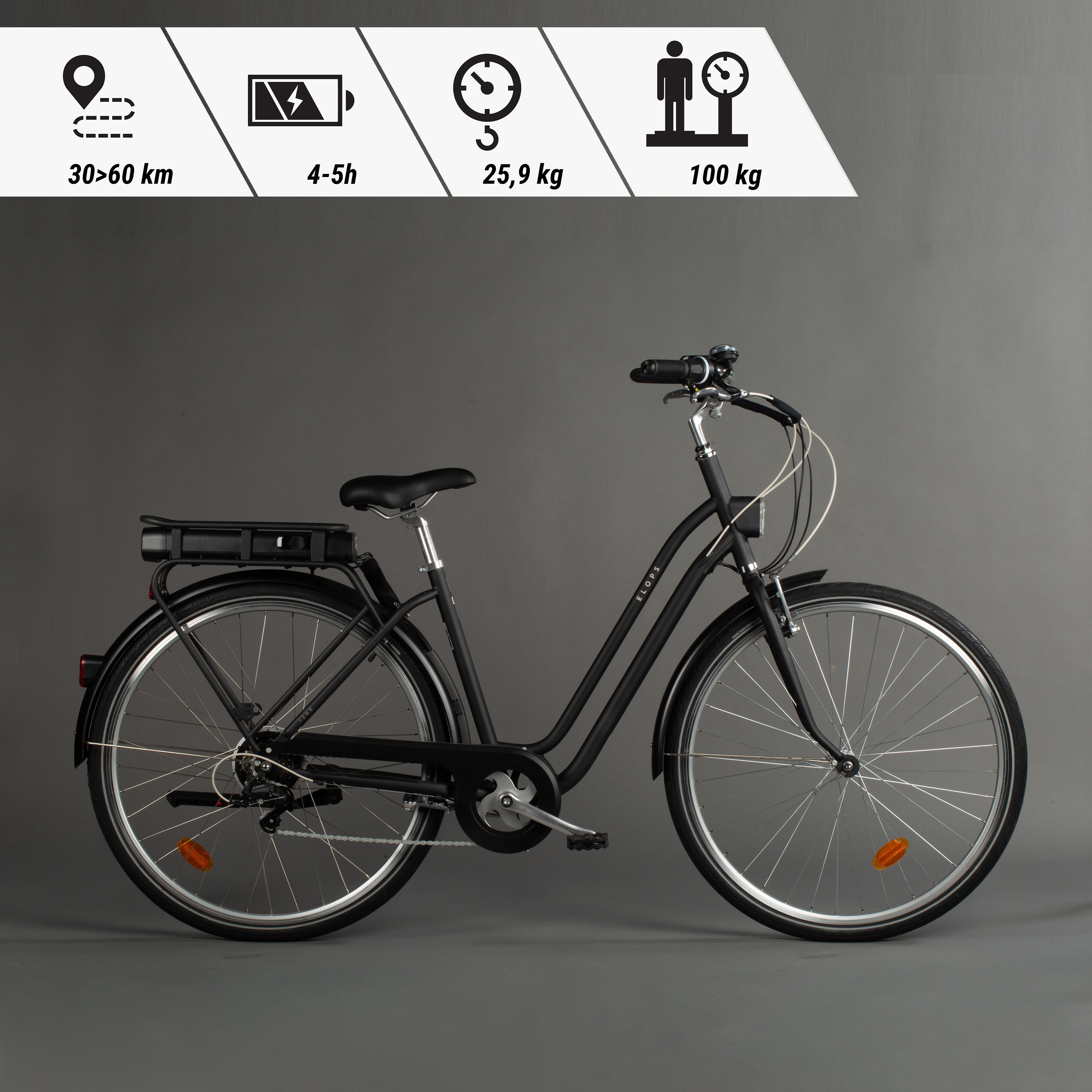 ELECTRIC CITY BIKE ELOPS 120E LOW FRAME 