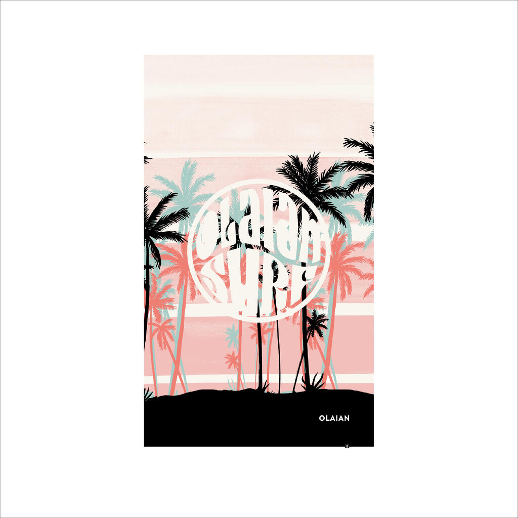 Strandhandtuch 145 × 85 cm - Tropic rosa