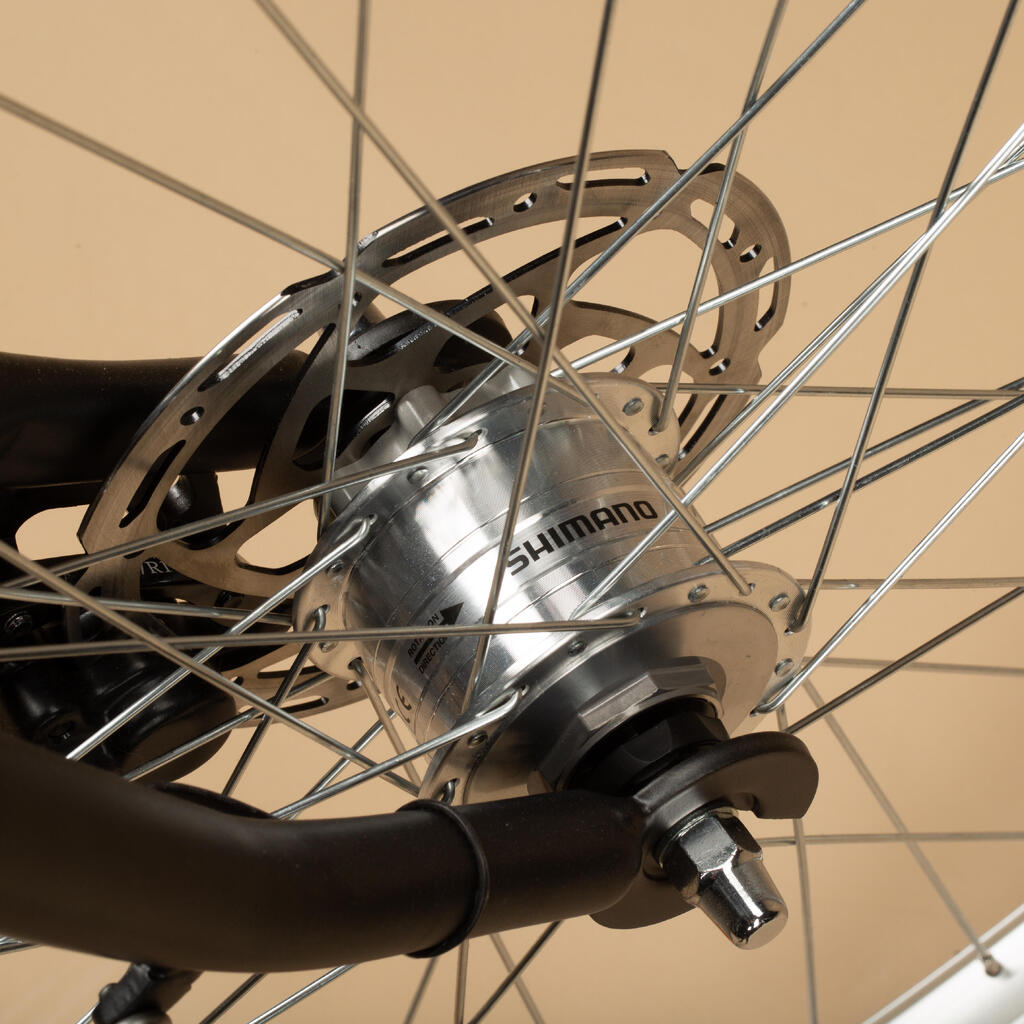 Augstais alumīnija rāmis pilsētas velosipēdam Elops 900, melns
