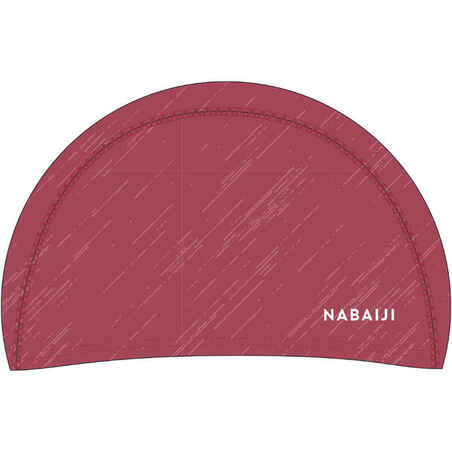 Gorro natación tela rosa revestido silicona