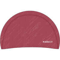 Coated mesh swim cap - Printed fabric - Size M - Diag Rubi red