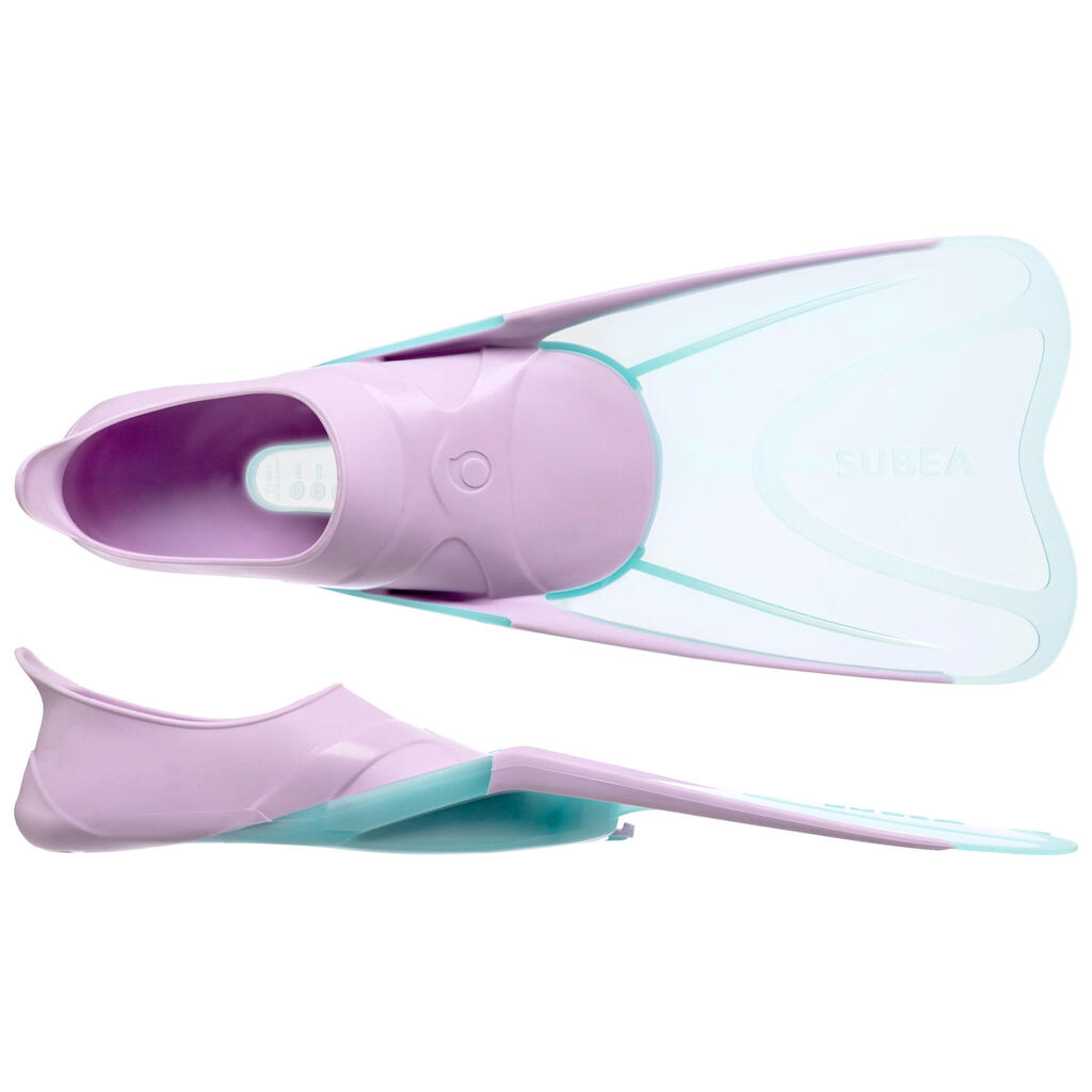Bērnu pleznas “FF 100 Soft”, gaiši violetas