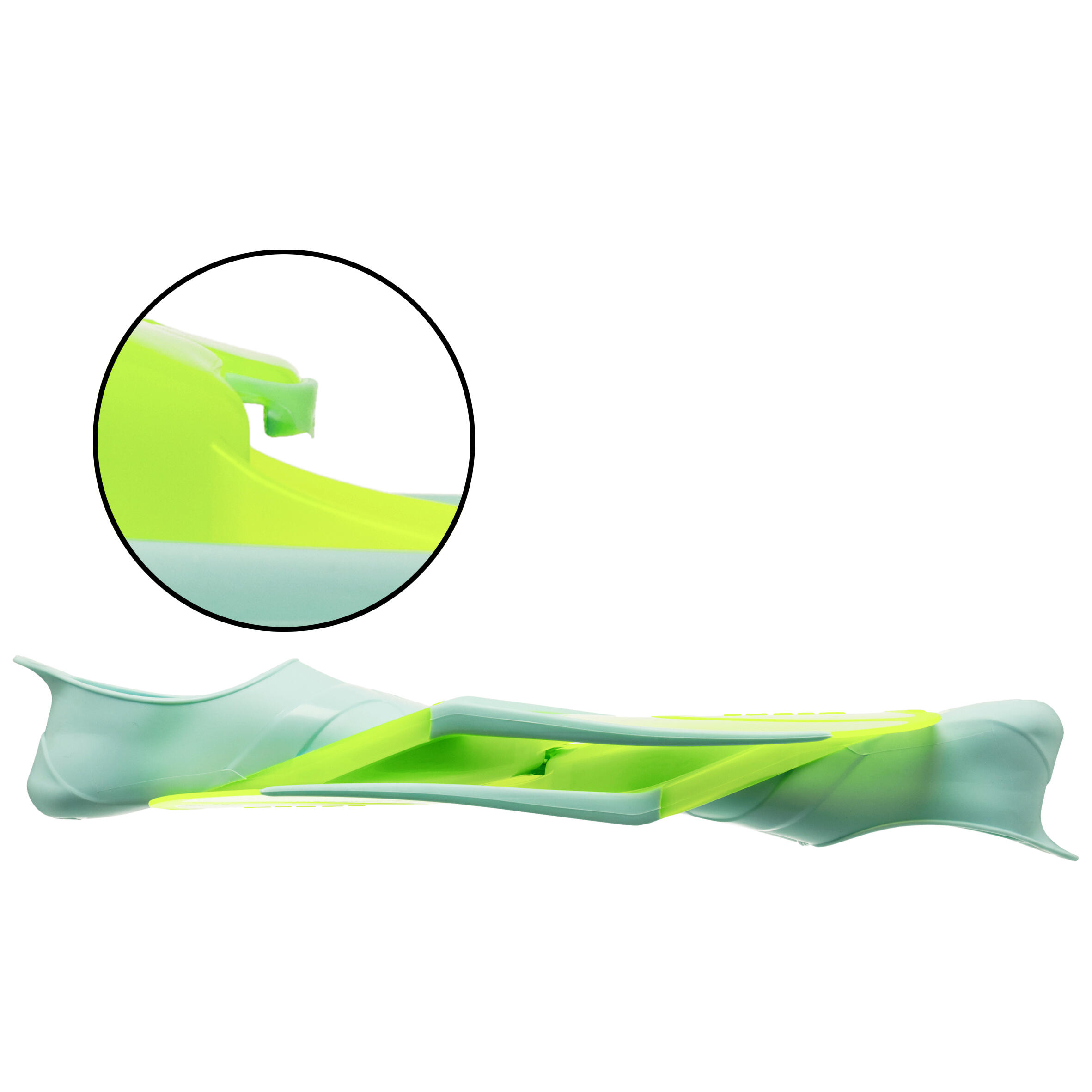 Kids’ Diving Fins - FF 100 Soft Neon 6/8
