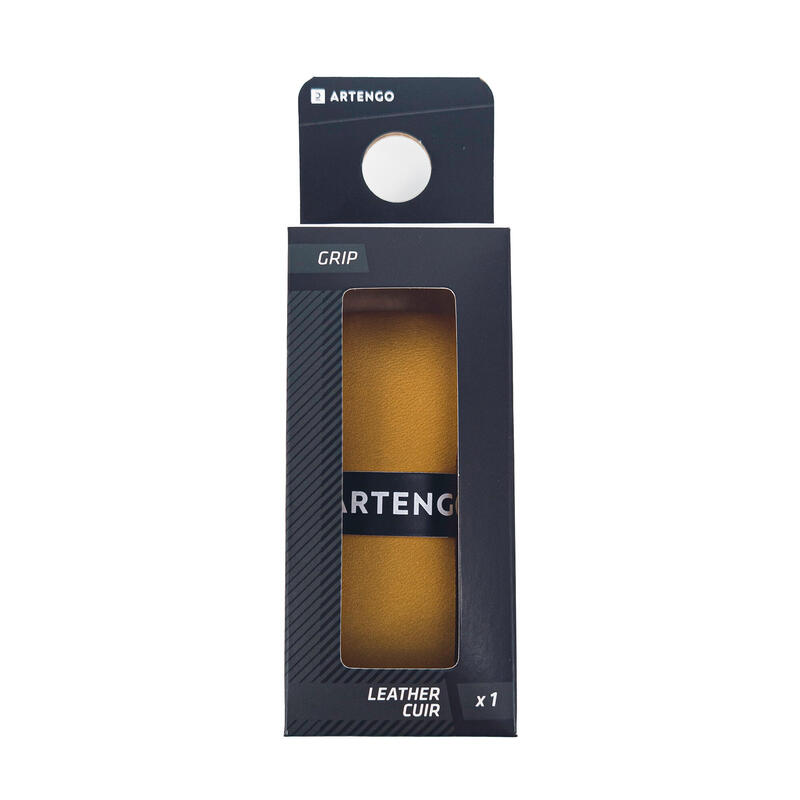 GRIP DE TENNIS CUIR ARTENGO BRUN