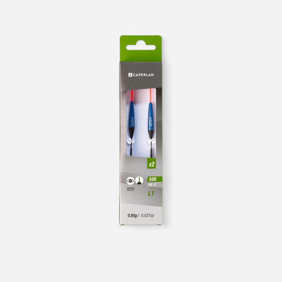LOT DE 2 FLOTTEURS DE 0,6g POUR LA PECHE AU COUP EN ETANG PF-F500 L1