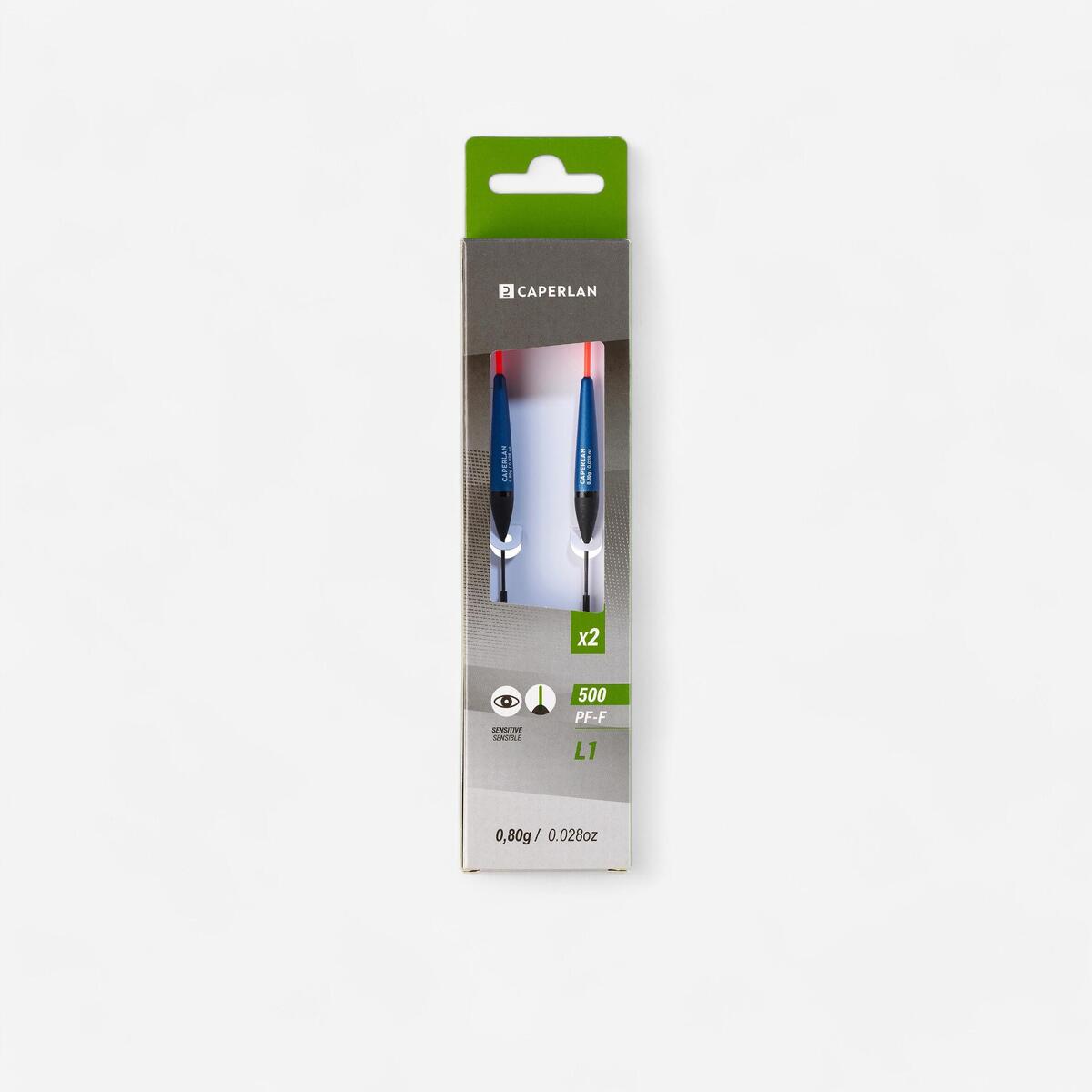 LOT DE 2 FLOTTEURS DE 0,8g POUR LA PECHE AU COUP EN ETANG PF-F500 L1