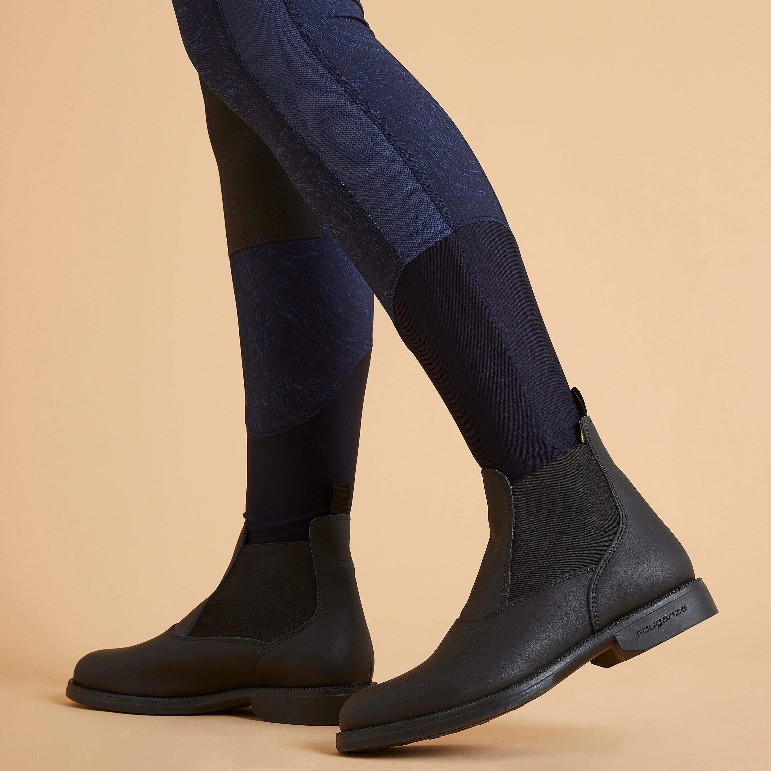 100 Light Horse Riding Tights - W - FOUGANZA
