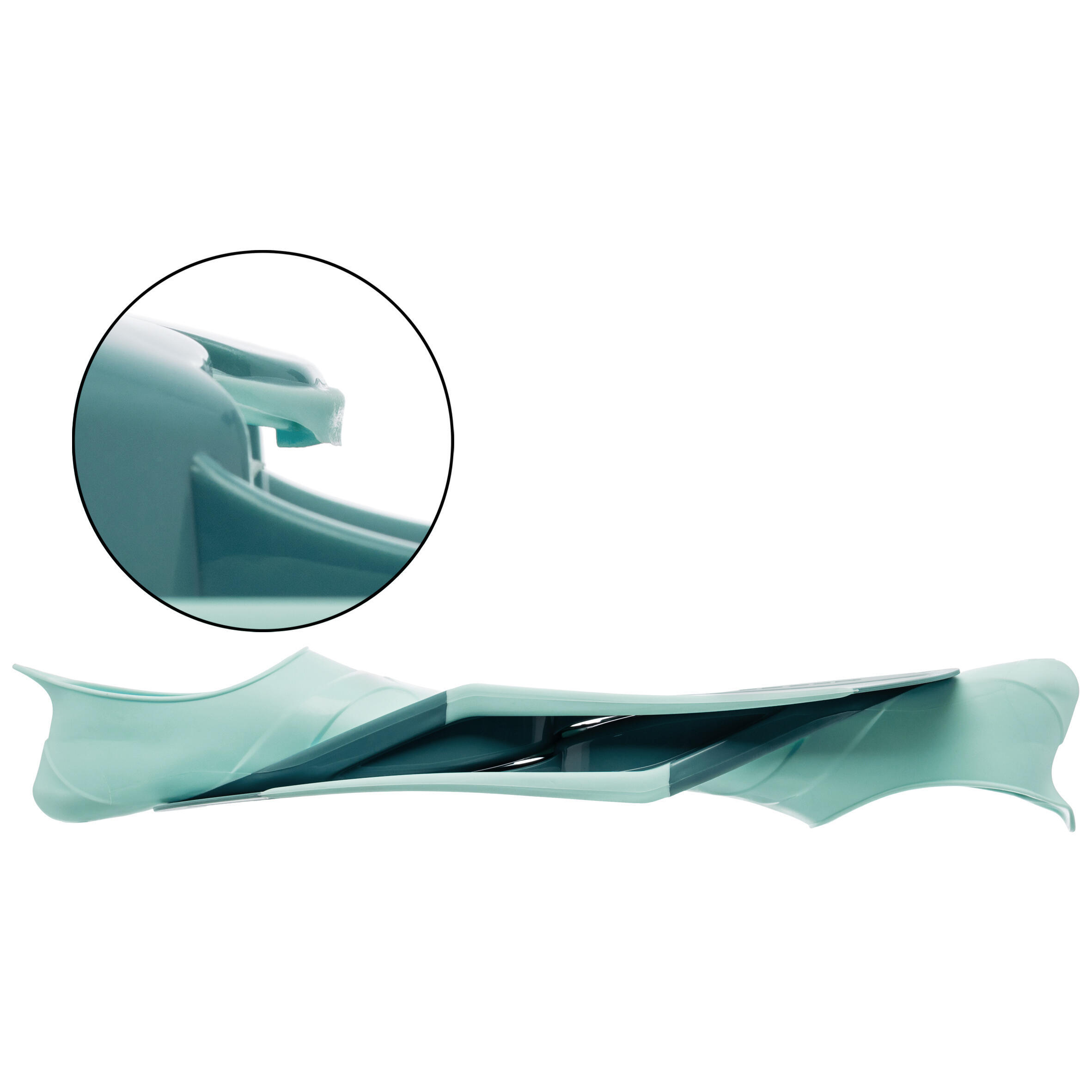 Palmes plongée - ff 100 soft turquoise 6/6