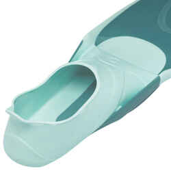 Βατραχοπέδιλα για περιήγηση επιφάνειας (snorkelling) SUBEA SNK 500 για ενήλικες - Παστέλ μέντα