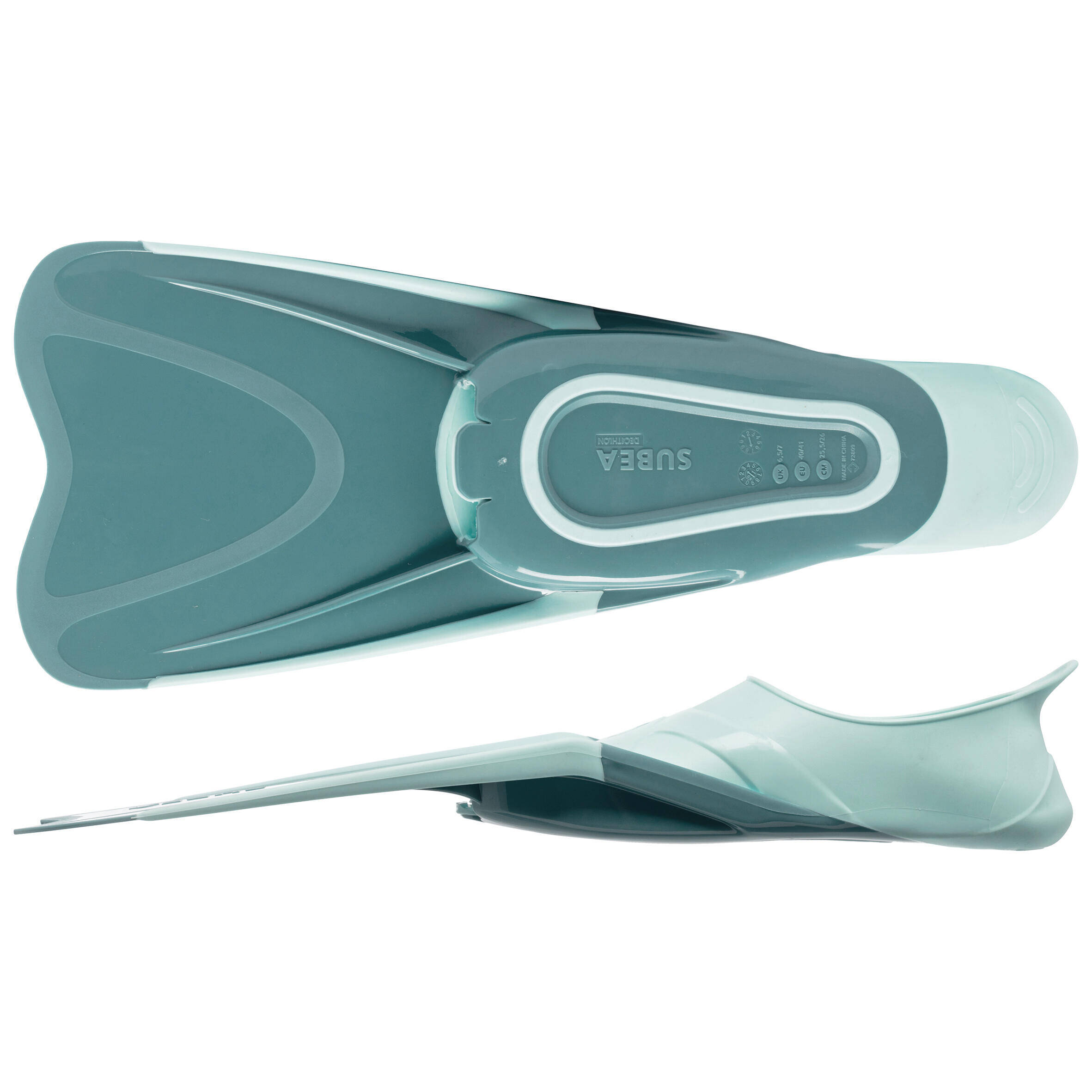 Diving and snorkelling fins - FF 100 short Turquoise -  3