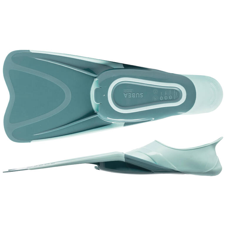 Diving fins FF 100 soft turquoise