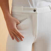 100 Women's Horse Riding Competition Jodhpurs - White