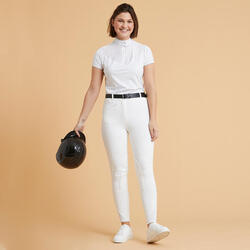 Pantalon de concours équitation Femme - 100 blanc