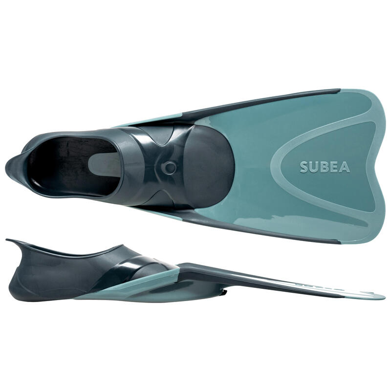 Diving fins - FF 100 Grey Blue and Petroleum Blue