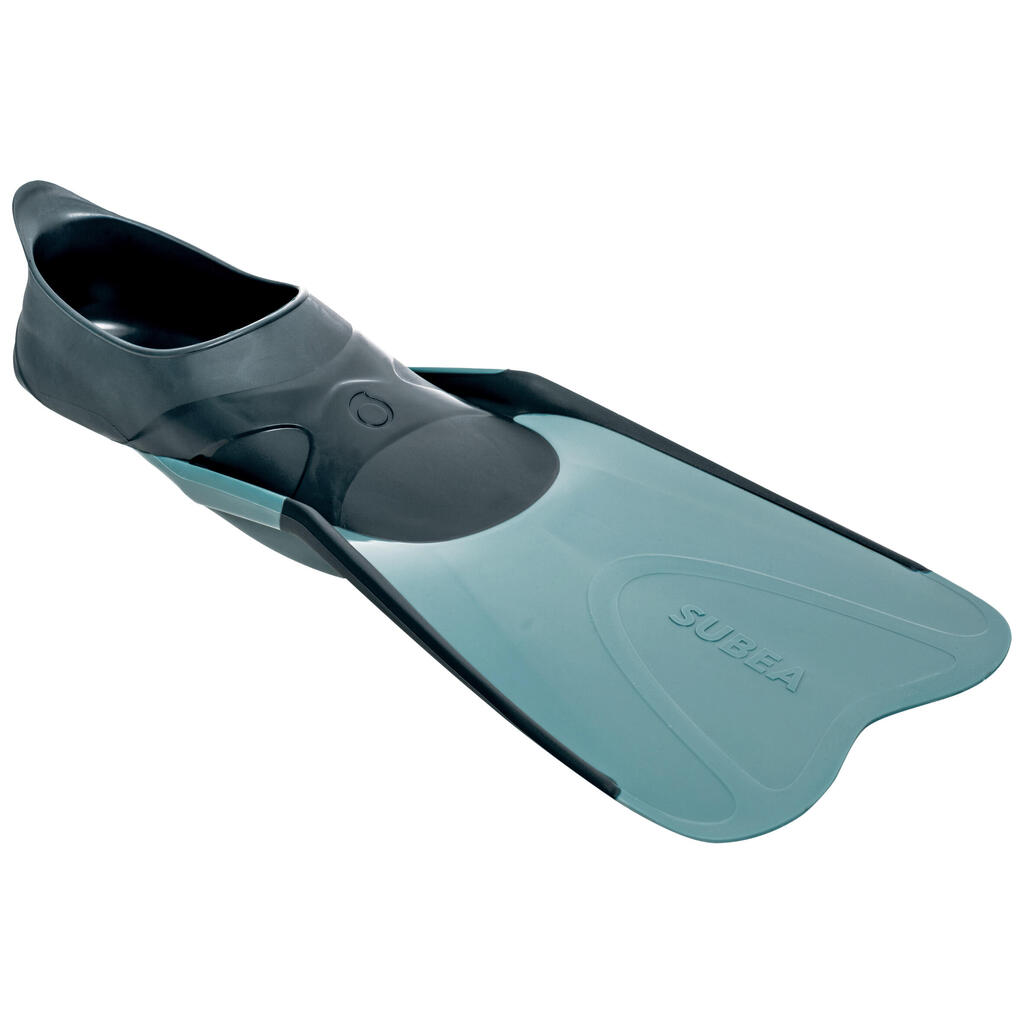 Palmes plongée - FF 100 Bleu gris et Bleu pétrole