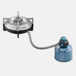 Free-standing gas camping stove 500 with built-in piezoelectric pressure sensor