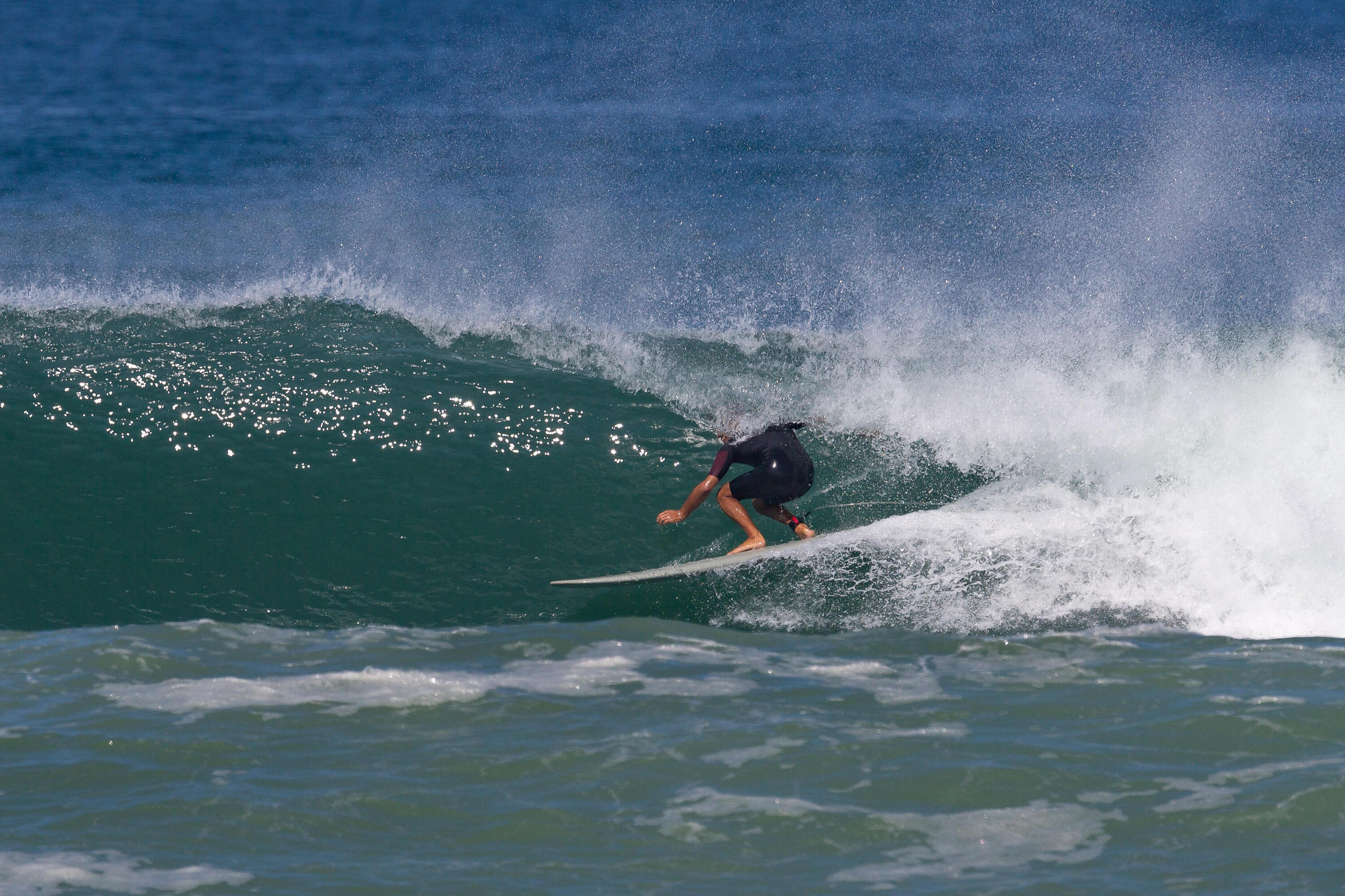 Surfboard 500 Hybrid 8' Lieferung mit drei Finnen  22/28