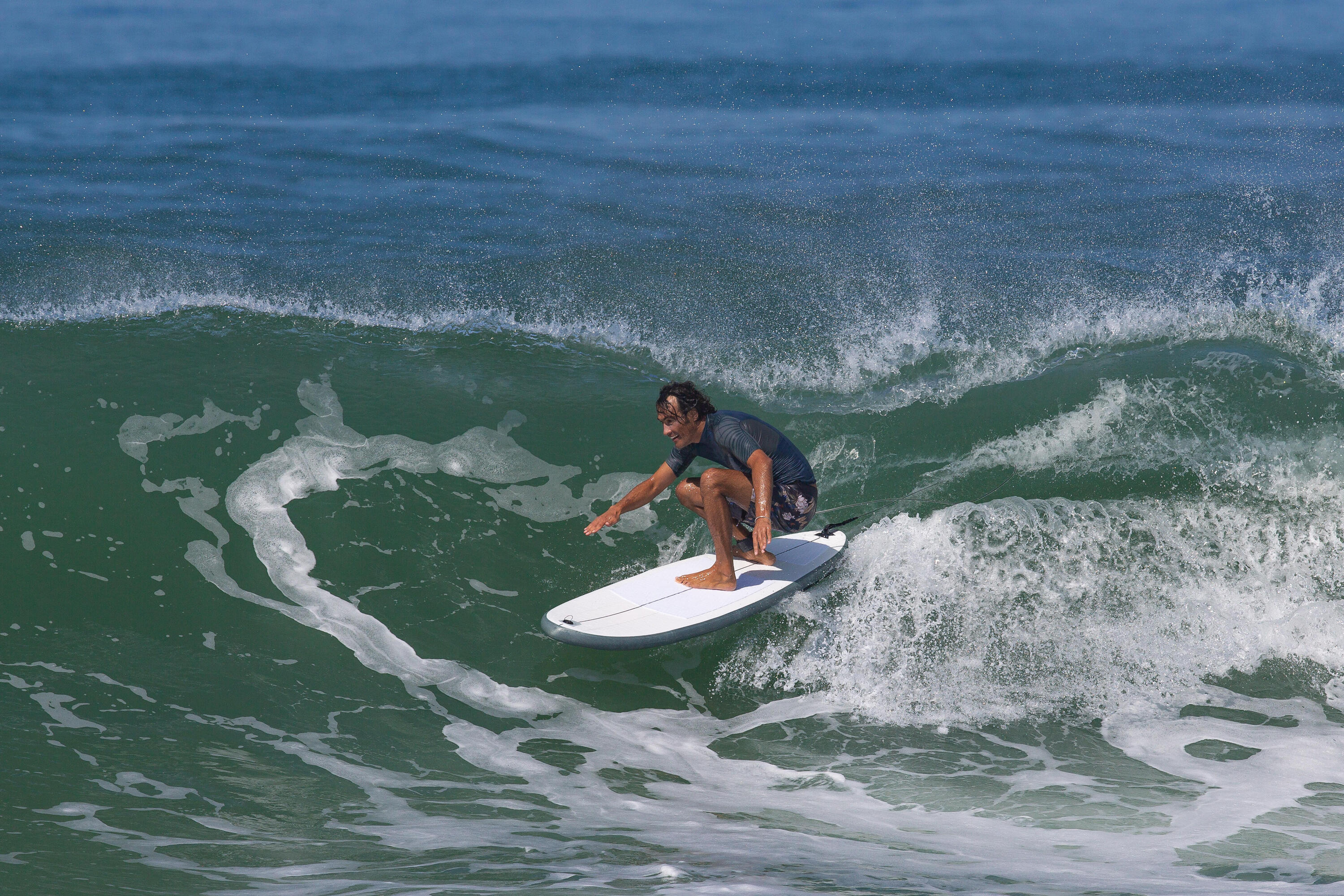 Prancha de Surf 500 Compacta Insuflável 7'6" (bomba e leash não incluídos) 19/21