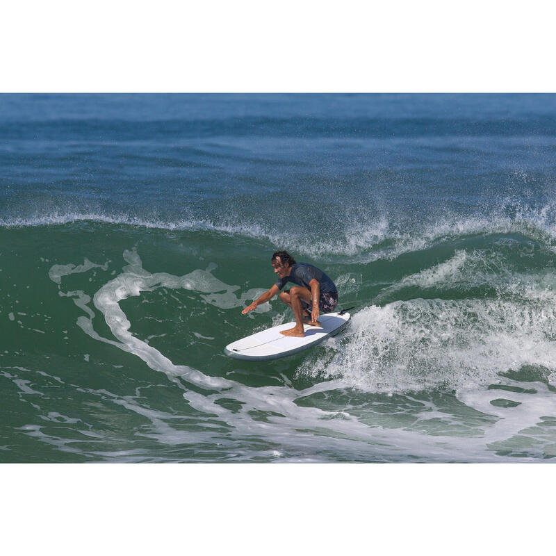 Compact opblaasbaar surfboard 500 van 7'6" (zonder pomp en zonder leash)