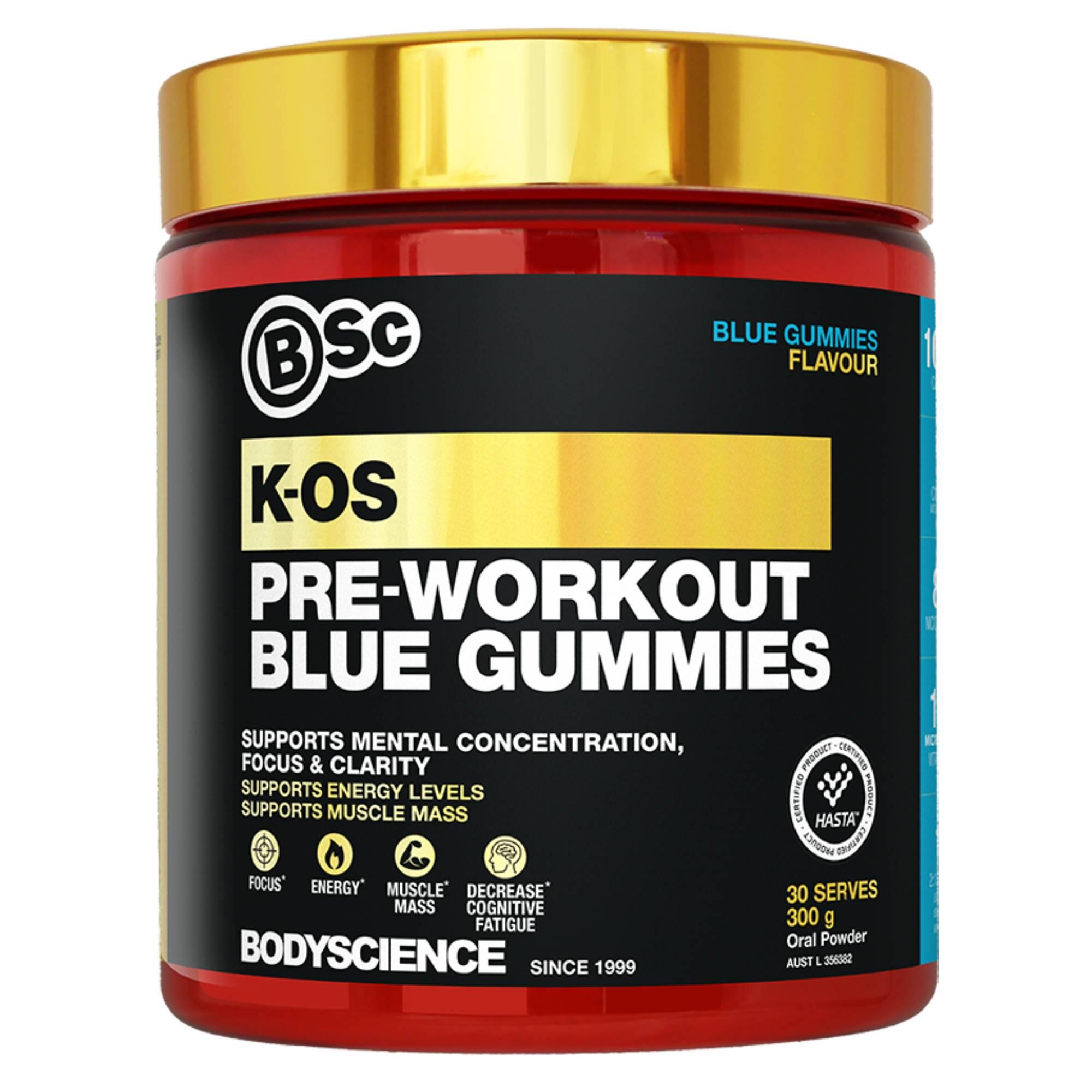 K-OS Pre-Workout 300g Blue Gummies
