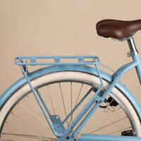 Fully-equipped, 6-speed low frame city bike, light blue