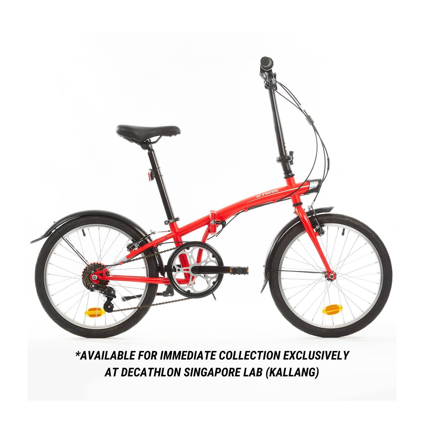 Folding Bike Tilt 120 Red 20 inch