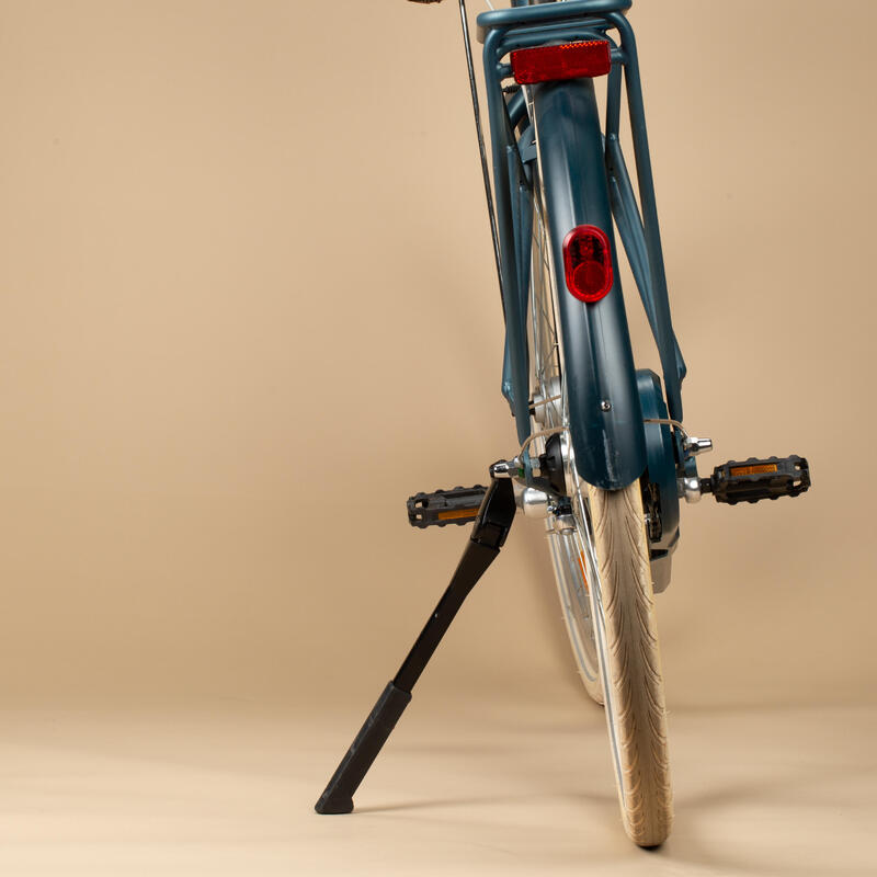 Bicicleta urbana cuadro bajo Elops 540 azul petróleo