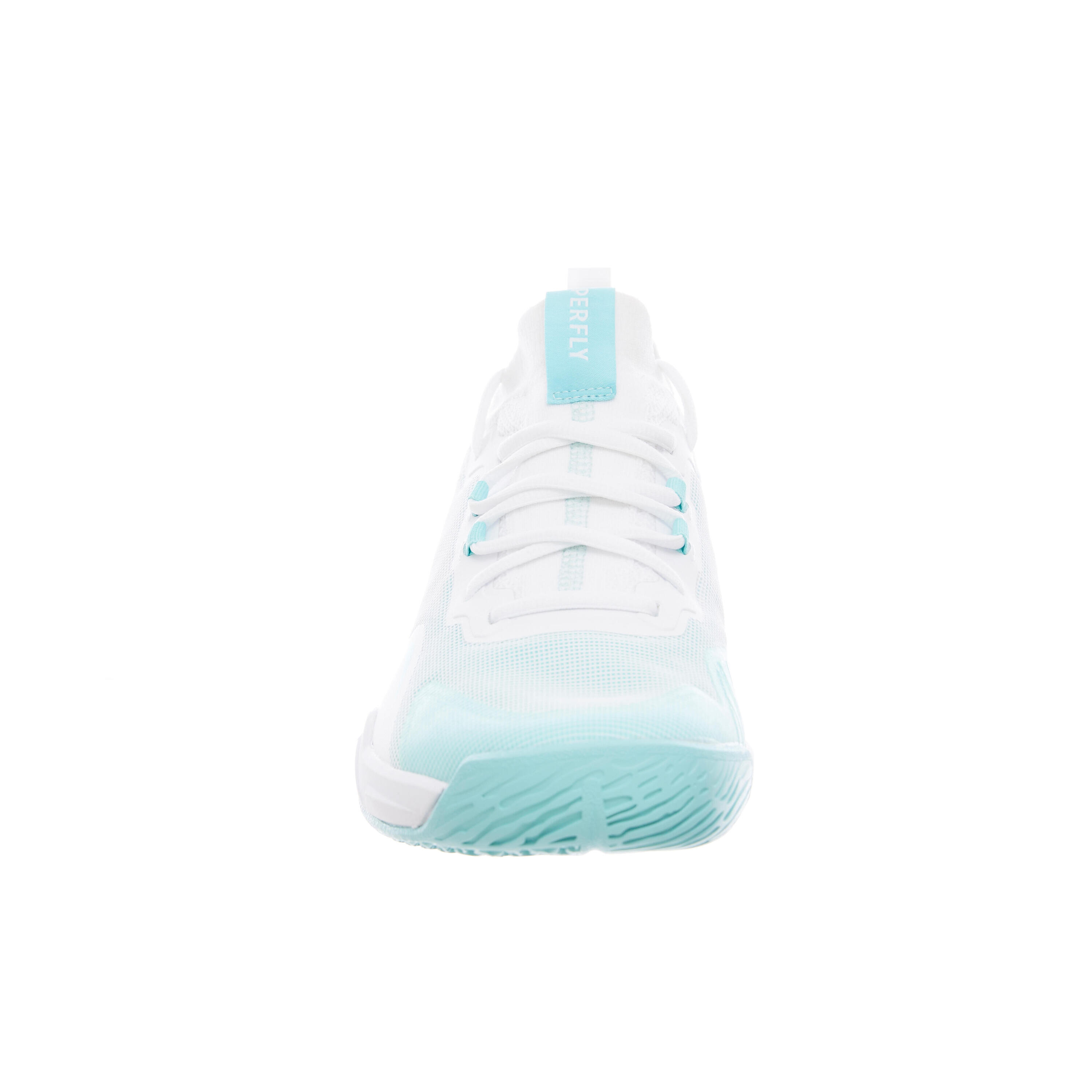 WOMEN BADMINTON SHOES BS 900 ULTRA LITE WHITE TURQUOISE 4/15