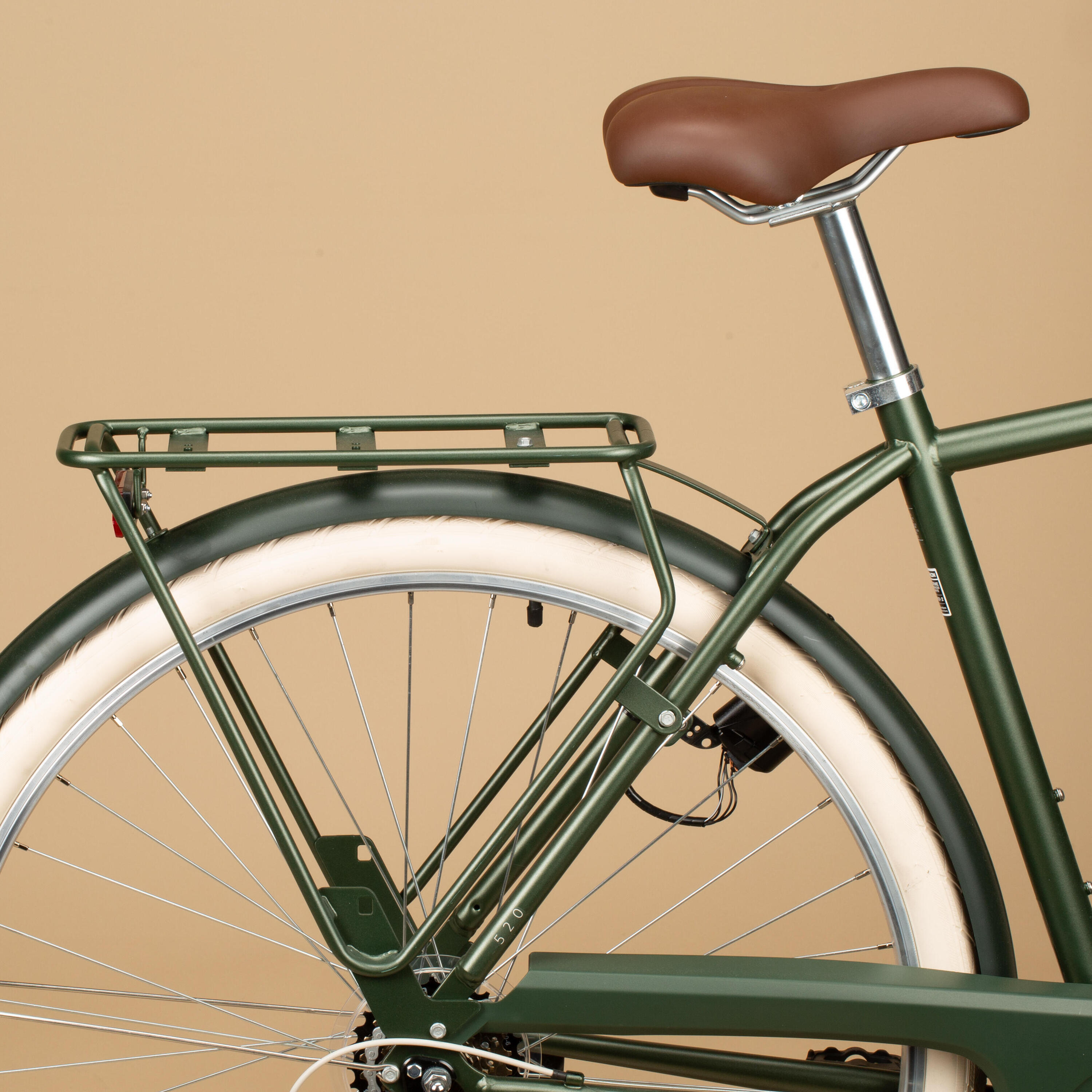 520 Step-Over Town Bike - Khaki 15/18