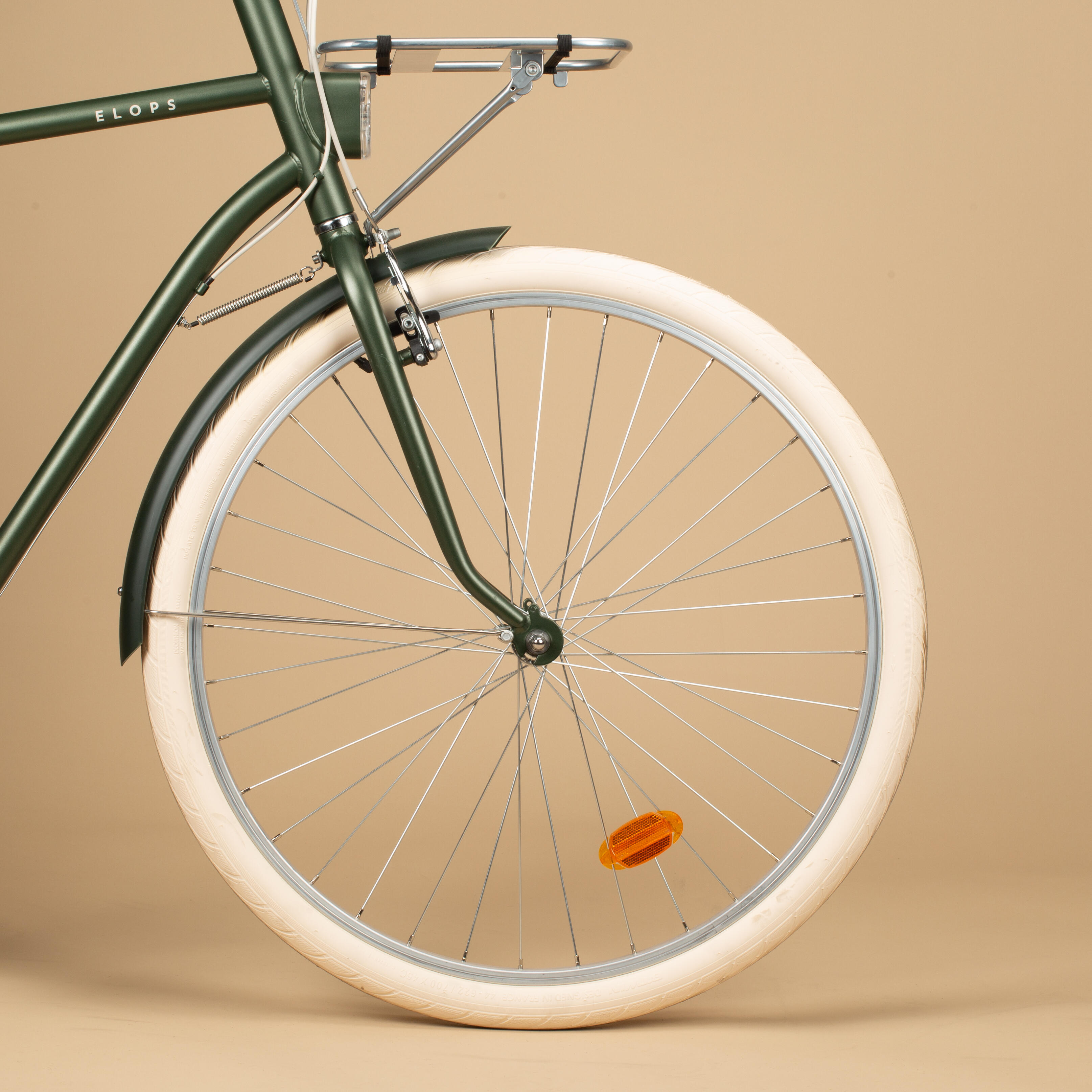 Bici città ELOPS 520 telaio alto azzurra ELOPS | DECATHLON