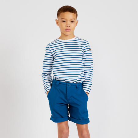 Bermuda short de voile SAILING 100 enfant garçon Bleu