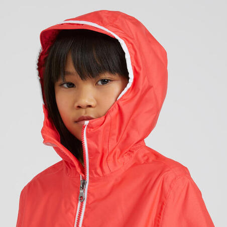 Veste imperméable de voile - veste de pluie SAILING 100 Enfant Rose