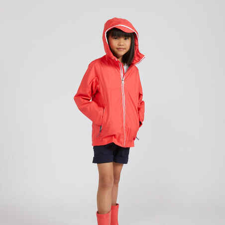 Kid's Waterproof Sailing Jacket 100 - Pink